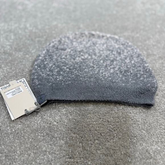 Barefoot Dreams NWT Cozy Chic Lite Confetti Beanie Hat Smokey Green Fog Gray - Picture 3 of 9